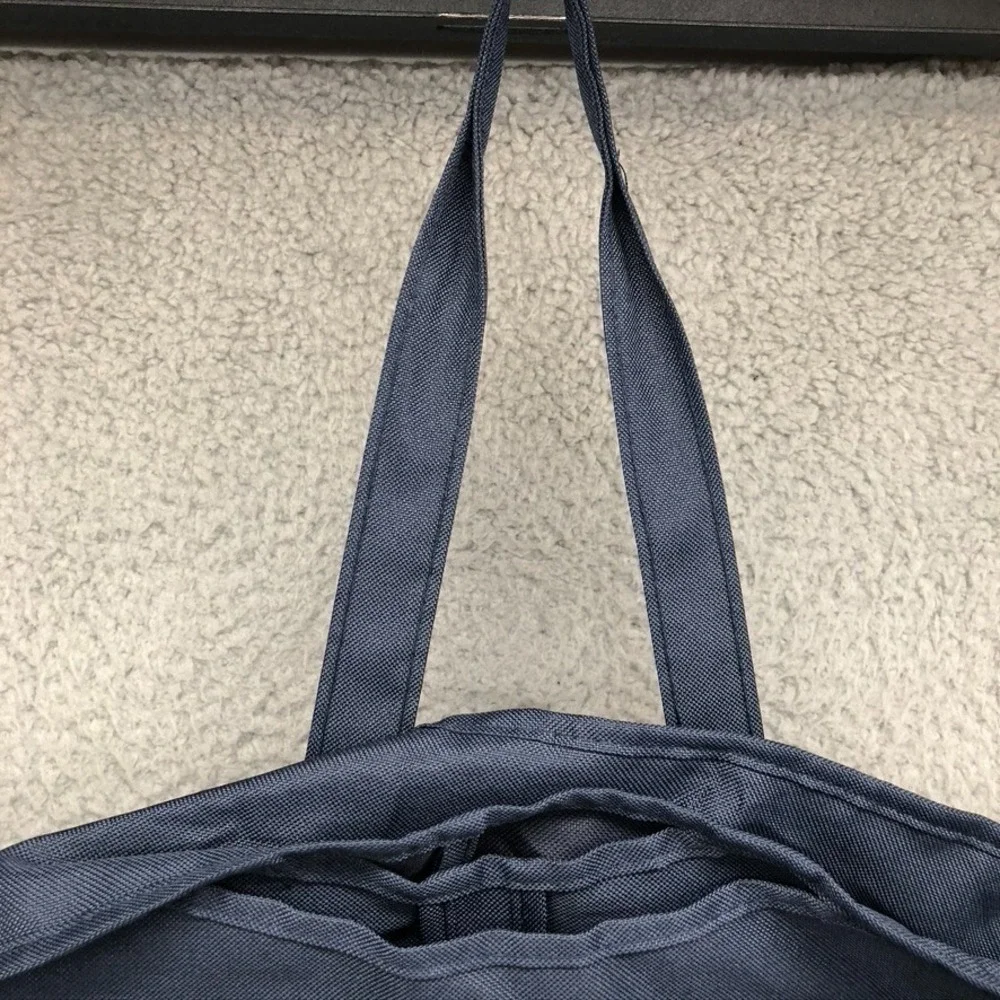 Tory Burch Canvas Garment Bag Blue Foldable Large Travel Storage